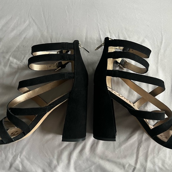 Sam Edelman Black Strappy Block Heel - Picture 4 of 6